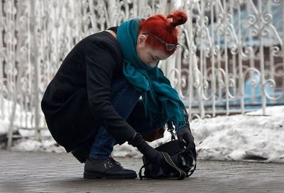 Man in snow