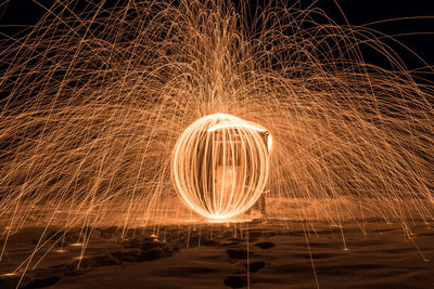 Light painting at night