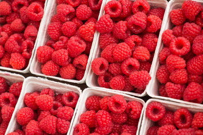 Full frame shot of strawberries