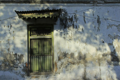 Entrance of building during winter