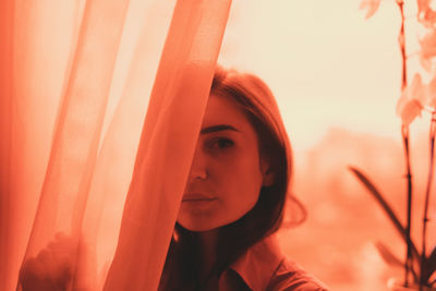 Close-up portrait of young woman