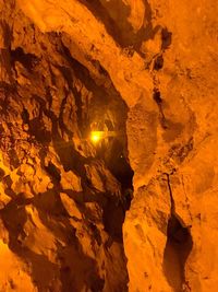 Rock formation on mountain