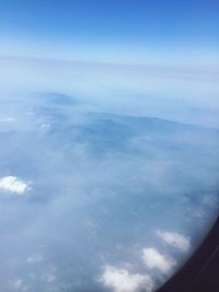 Aerial view of cloudscape