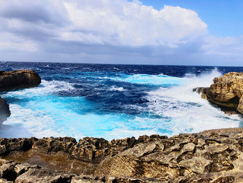 Scenic view of sea against sky