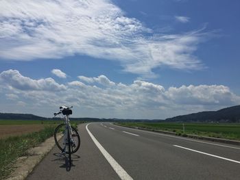 Road passing through landscape