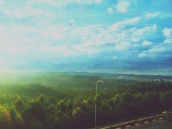 Scenic view of landscape against sky