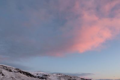 Scenic view of sky during sunset