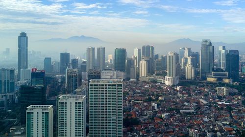 Cityscape against sky