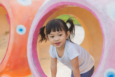 Portrait of a smiling girl