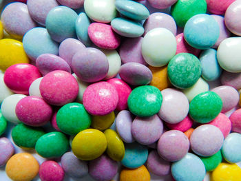 Full frame shot of multi colored candies