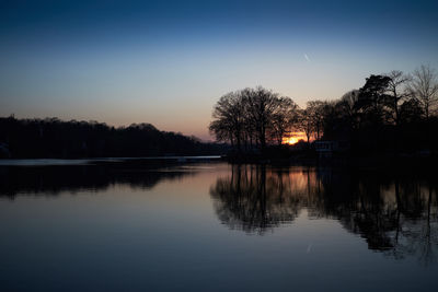 Silhouette of trees at sunset