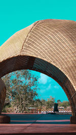 Arch bridge against sky