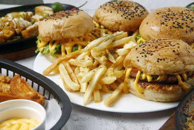 Close-up of food in plate