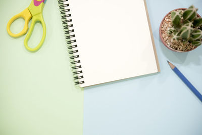 High angle view of food on table