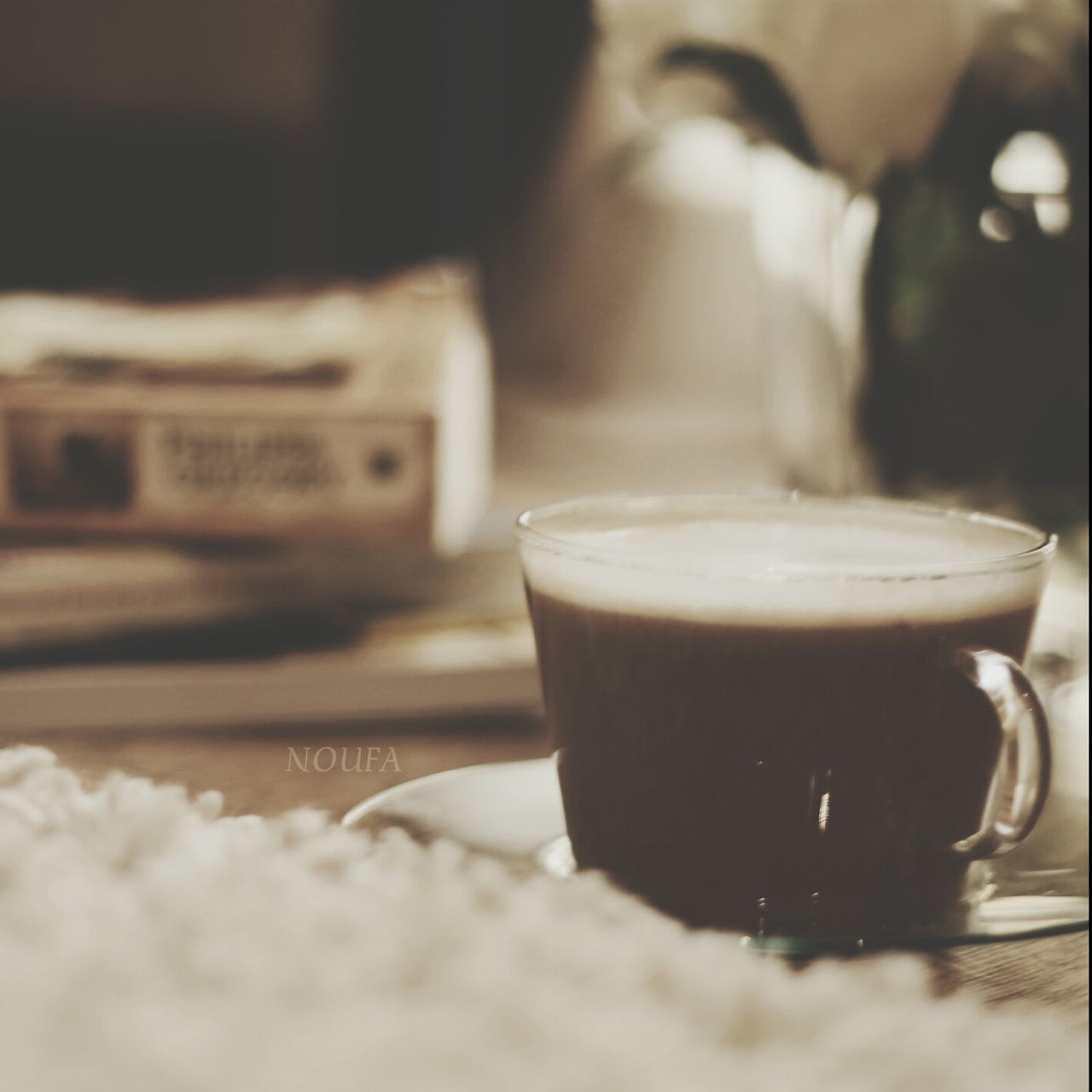 drink, indoors, food and drink, refreshment, table, close-up, coffee cup, still life, focus on foreground, coffee - drink, selective focus, freshness, drinking glass, cup, coffee, saucer, frothy drink, tea cup, beverage, no people