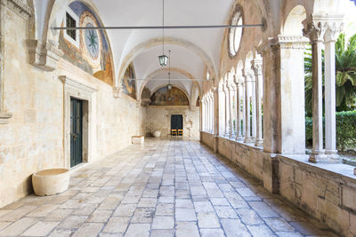 Cloister at the franciscan monastery in dubrovnik, croatia