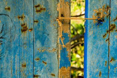 Full frame shot of old wooden door