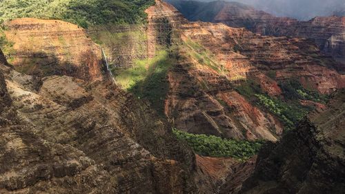 Scenic view of mountain range