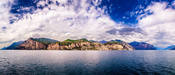 Panoramic view of sea against sky