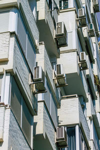 Low angle view of buildings in city