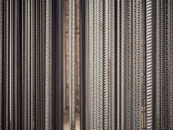 Vertical metal rods