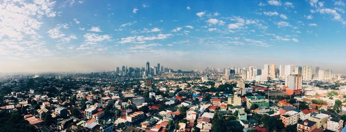 Cityscape against the sky