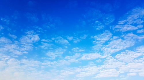 Low angle view of blue sky