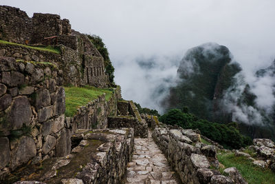 View of old ruins against sky