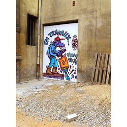 Graffiti on wall