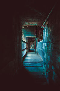 Interior of abandoned house