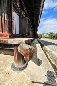 Abandoned building against sky
