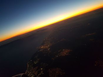 Scenic view of sky at night