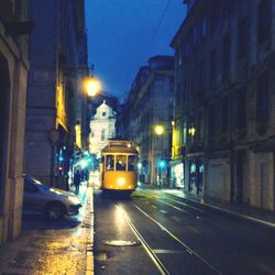 City street at night