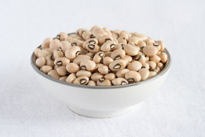 Close-up of pills in bowl on table