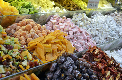 Fruits for sale at market stall