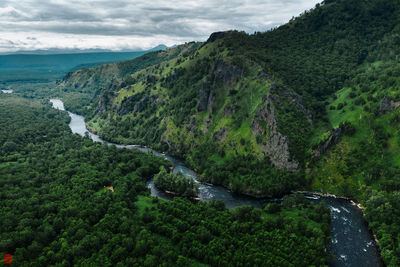 Avacha river. kamchatka peninsula.