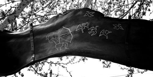 Low angle view of tree against sky