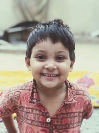Portrait of smiling boy