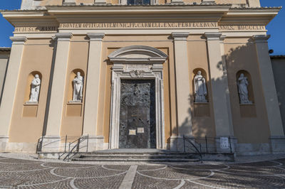 Entrance of historic building