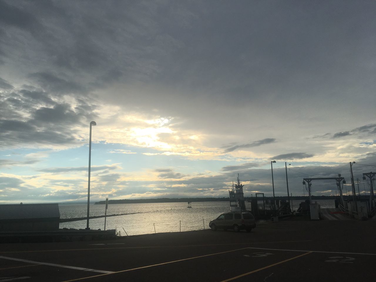 ROAD BY SEA AGAINST SUNSET SKY