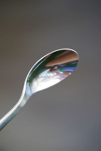 Close-up of bubble against black background