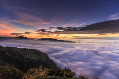 Scenic view of sky during sunset