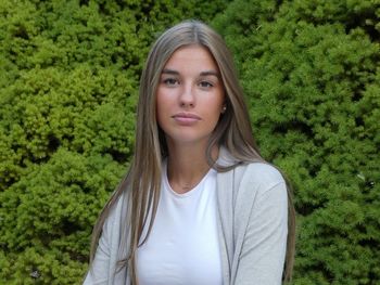 Portrait of young woman