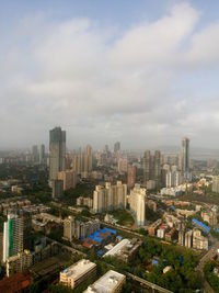 High angle view of cityscape