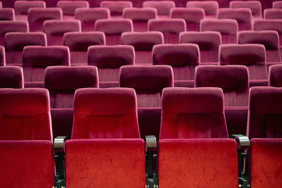 Full frame shot of empty seats