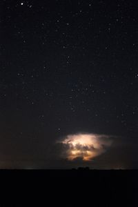 Scenic view of star field at night