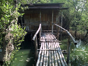 View of bridge in lake