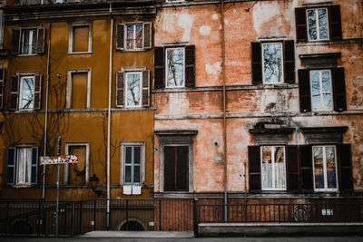 Low angle view of residential building