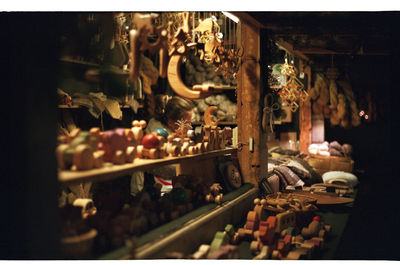 Panoramic view of store