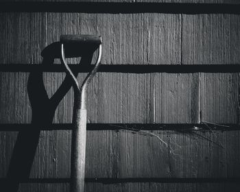 Close up of wooden door